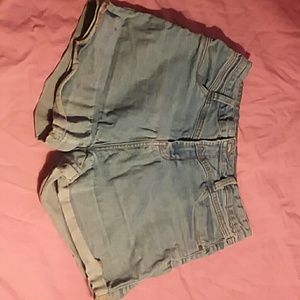 Classic high rise jean shorts